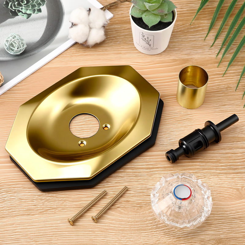 Dreyoo Trim Kit Compatible with Price/Pfister Avante, 1 Set, Polish Brass Polished Brass