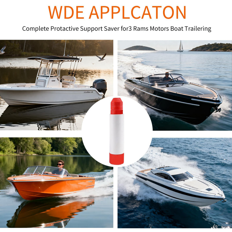 Wedge Transom Savers for Boat Trailers with Steering Cylinders Stabilizer Stop Clips for Boat Outboard Motors Fits 2 or 3 Rams Trim and Tilt System Trailer Rubber Red red (1 pipe)