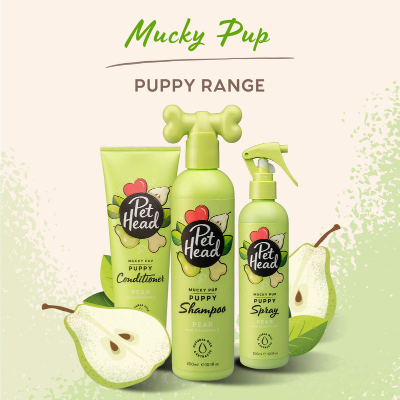 Mucky Pup Puppy Shampoo | Pear Scent | Shampoo for Puppies from 8 weeks | Professional Grooming | Vegan Dog Shampoo | Gentle Formula for Puppies | Made in USA | 16 fl. oz. - PawsPlanet Australia
