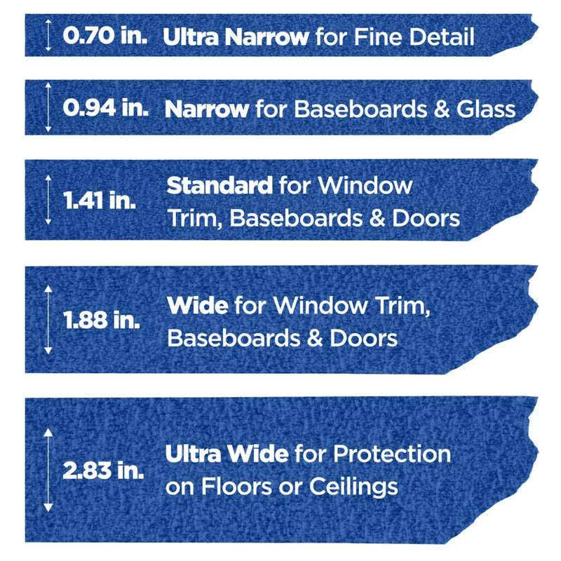 ScotchBlue Original Multi-Surface Painters Tape, 3 Inch Wide (2.83 In. x 60 Yds) 1 Roll, Blue Paint Tape Protects Surfaces and Removes Easily, Masking Tape for Indoor and Outdoor Use (2090-72NC)