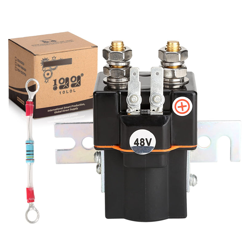 10L0L Golf Cart 48V Solenoid for Club Car DS & Precedent 2000-up, with Resistor, OEM# 101908701 102774701 1014947