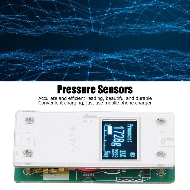Qinlorgo Pressure Sensors Display Module, 32x62.6x11mm Copper Clad Laminate Ultra Thin Flexible Pressure Sensitive Film Pressure Sensor + Pressure Display Module