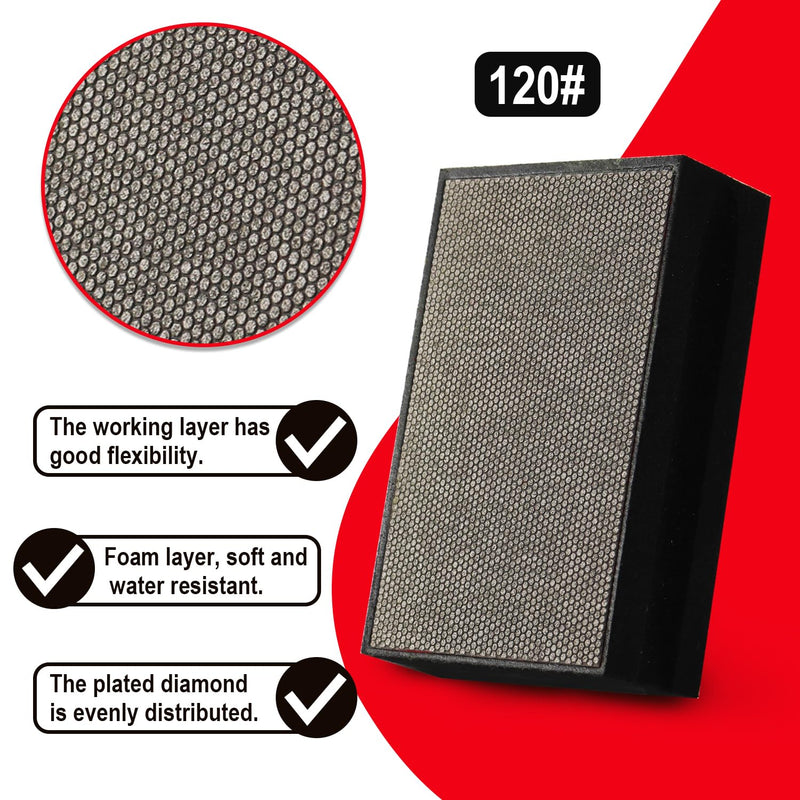 4PCS Diamond Hand Polishing Pads Electroplated Diamond Tools Pad For Granite MarbIe Stone Glass 4PCS Mix