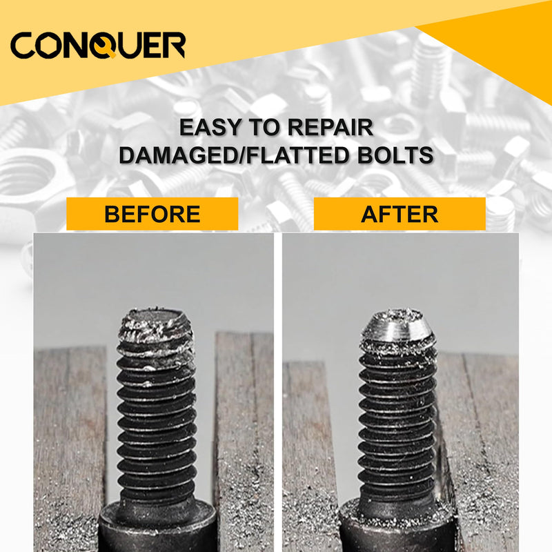 CONQUER Tools Deburring External Chamfer Tool, Premium Tungsten Blade, Deburring Drill Bit, Remove Burr Tools Quick Release Shank Fits for 1/8"-3/4"(3mm-19mm) Stainless Steel Burr Removal, Countersink PREMIUM TUNGSTEN Blade 1/8"-3/4"(3mm-19mm)