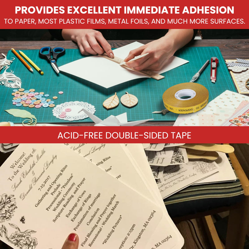 GGR Supplies T.R.U. ATG-7502 ATG Tape (Acid Free Adhesive Transfer Tape): 1/4 in. Wide x 36 yds. (Pack of 12) 1/4 in. (Pack of 12)