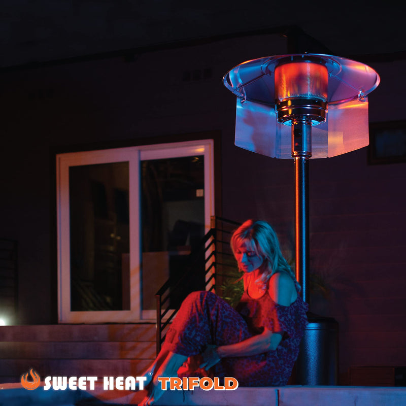 Sweet Heat Directional Reflectors for Patio Heaters Tri-Fold Folding Reflector - MAX performance TriFold Reflector MAX Performance