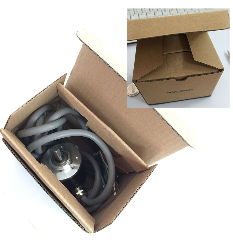 38mm Outer Diameter 6mm Solid Shaft Rotary Encoder 1000PPR Push-pull Output 5-26V Power Supply Push-pull With 5-26v