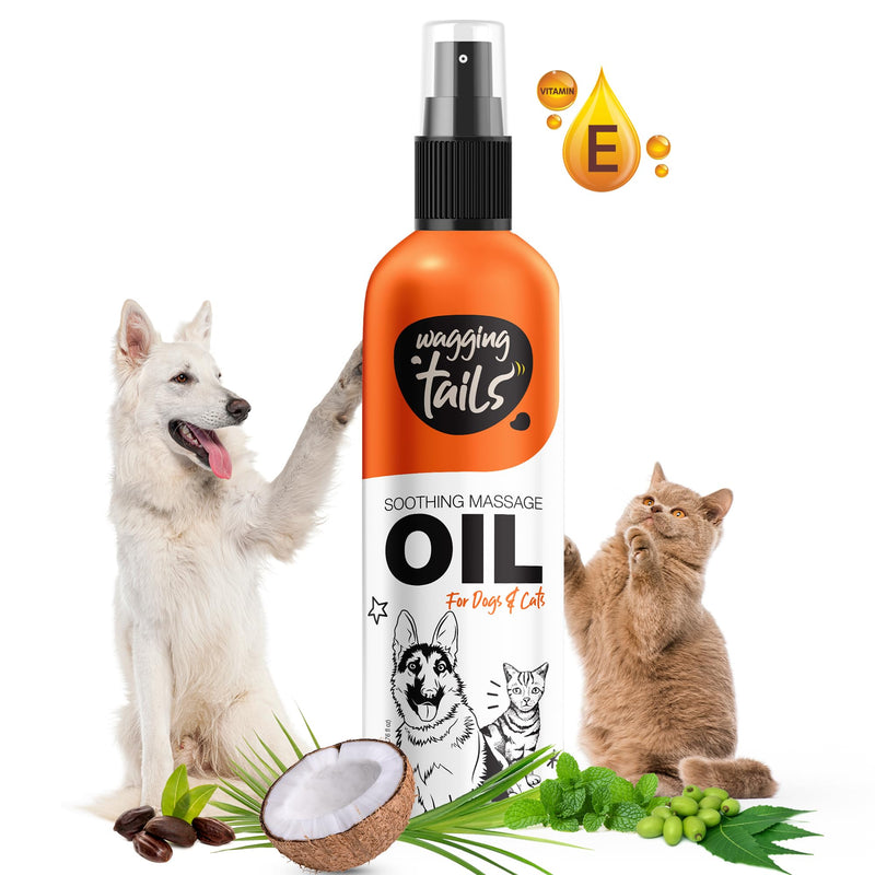 Wagging Tails Pet Care Bundle: 6-in-1 Soothing Oil & Paw Butter for Dogs & Cats | Natural Ingredients for Coat Shine, Softness, and Healing Paws | Includes Coconut Oil, Vitamin E, Turmeric