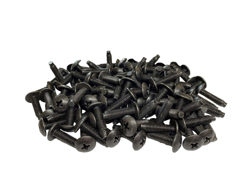 RackGold® 10-32 Rack Screws w/Delrin Washers 100 Pack - USA Made