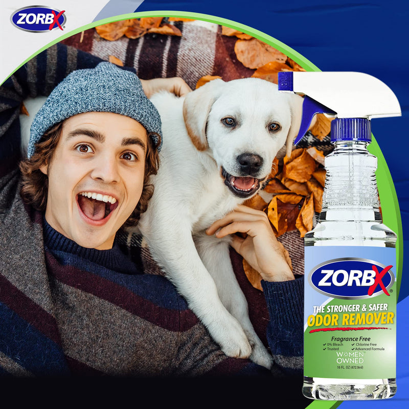 ZORBX Unscented Multipurpose Odor Remover –Safe for All, Even Children, No Harsh Chemicals, Perfumes or Fragrances, Stronger and Safer Odor Remover Works Instantly (16oz) - PawsPlanet Australia