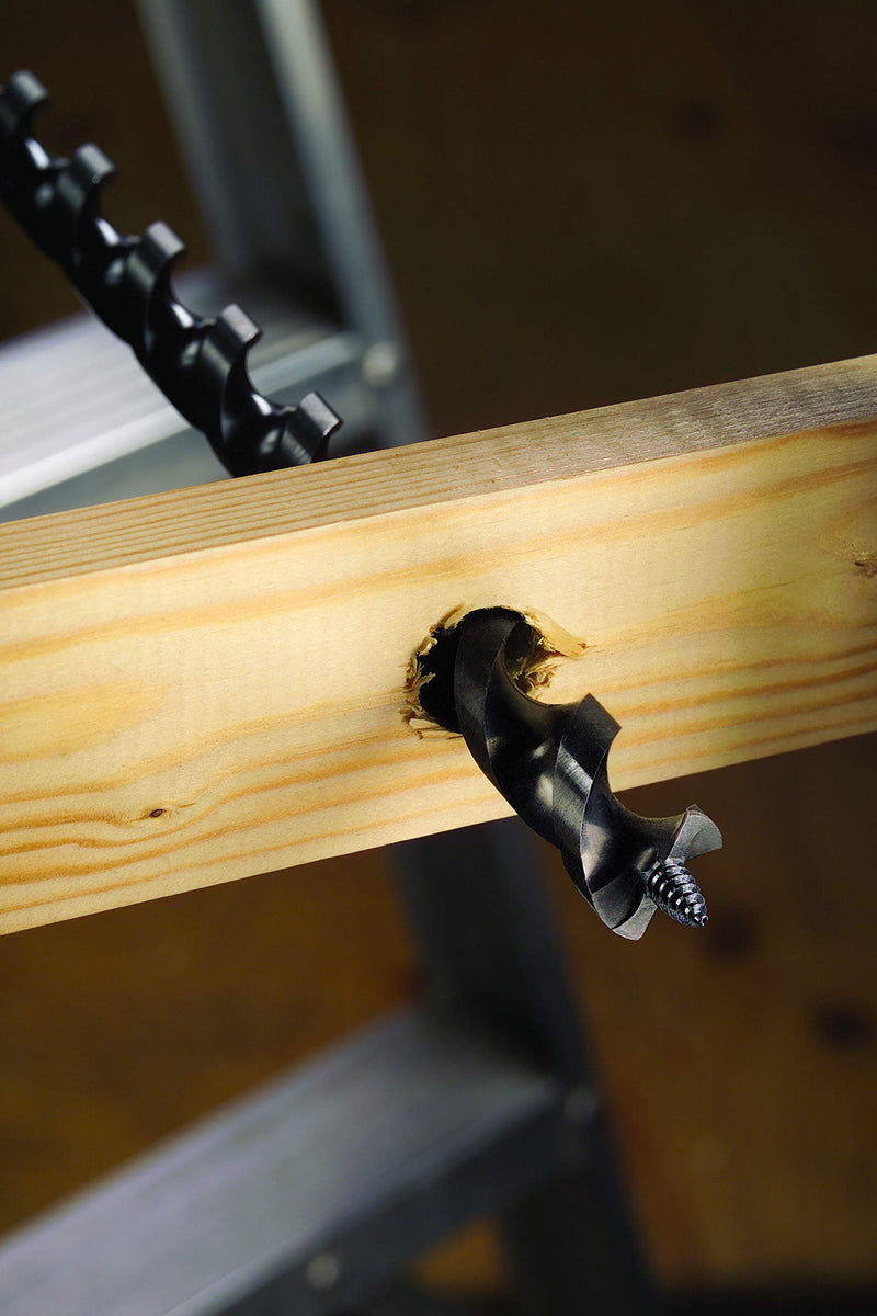 Ideal Electrical 35-823 Nailbiter™ 18 in. Ship Auger – 3/4 in. Drill Bit w/Dual-Helix Head, 60 deg. Angled Design