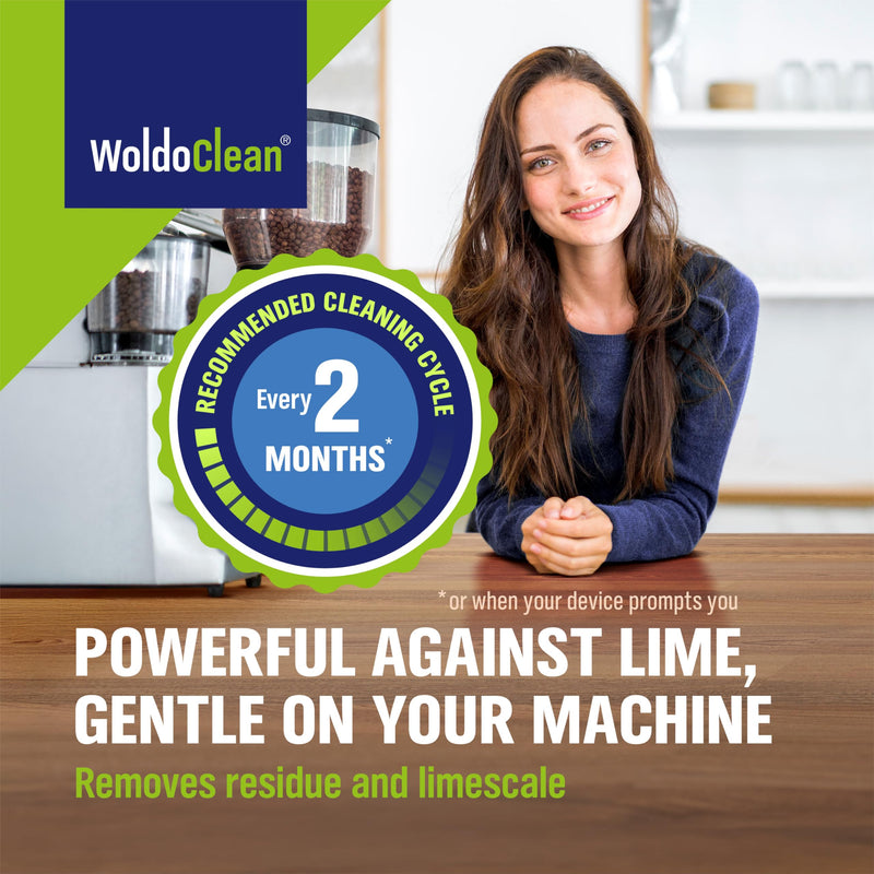 WoldoClean Descaler Solution for Coffee Maker 25.4 oz (6 uses) - compatible with compatible with Keurig, Nespresso, Breville, Ninja, Cuisinart