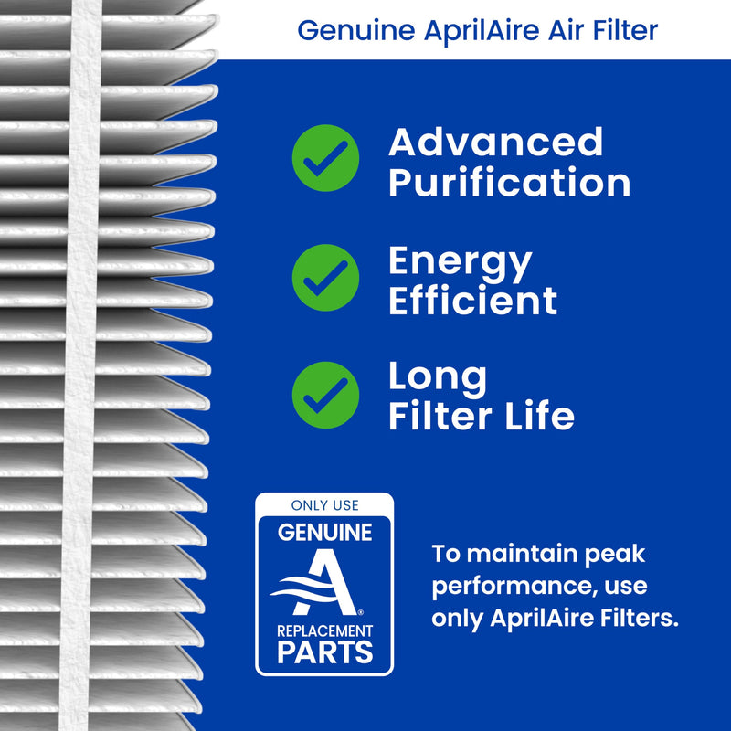 AprilAire 410 Replacement Filter for AprilAire Whole House Air Purifiers - MERV 11, Clean Air & Dust, 16x25x4 Air Filter (Pack of 1)