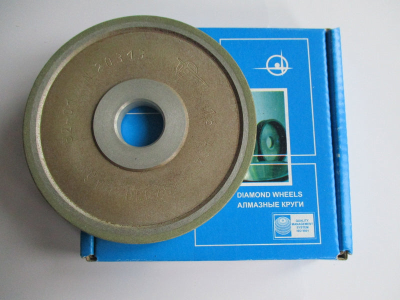 Dia 4 inch (100mm.) Hole 0.79" (20mm.) Width: 0.4" (10mm.) Type: 1A1 Straight Abrasive Diamond Grinding Wheel for Carbide Tungsten (125/100 Micron = 150 Grit)
