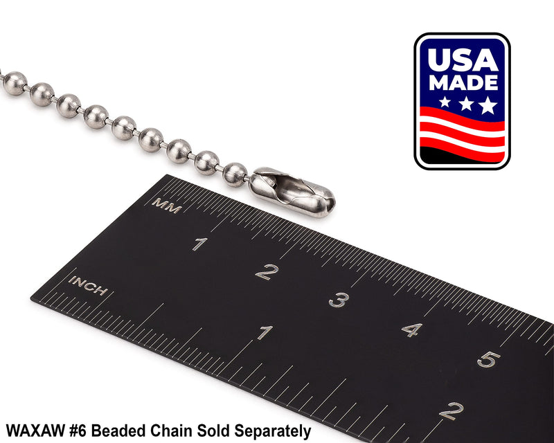 #6 Chain Connector (100 Pack) Stainless Steel for Beaded Ball Chain USA Made