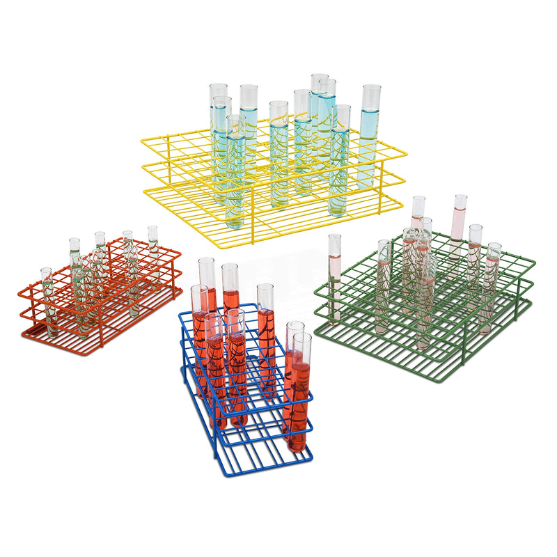 SP Bel-Art Poxygrid Test Tube Rack; For 16-20mm Tubes, 40 Places, Blue (F18762-0001) Made in USA