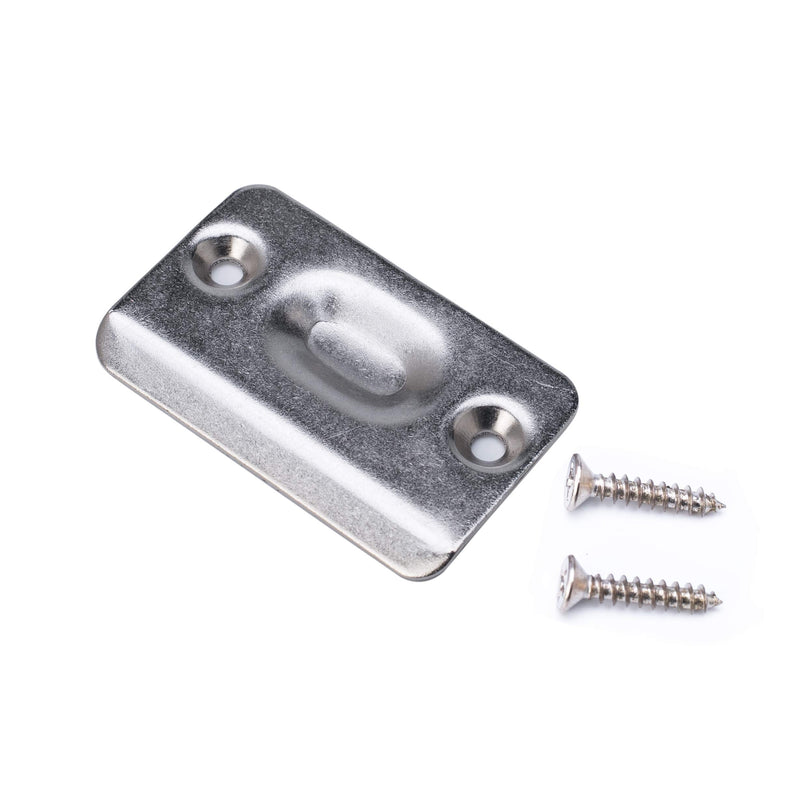 2 Pack Closet Door Ball Catch Cabinet Stainless Steel Adjustable with Strike Plate Drive-in Spring Ball Latches Brushed Stain Finish Ball Catch Hardware Rust Proof for Door Kitchen 2 Pack Satin Nickel