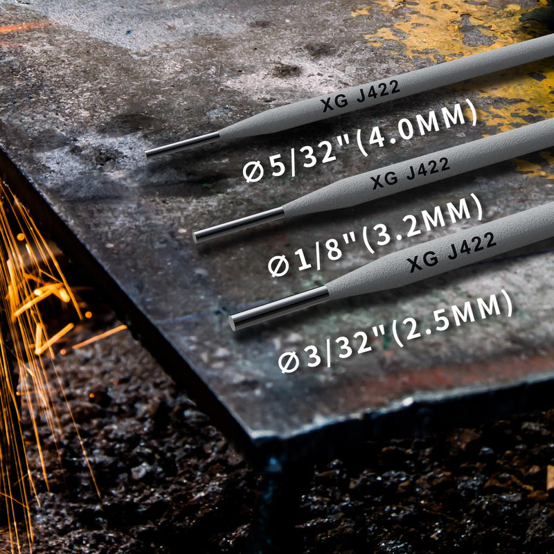 TRQWH E4303 (J422) Sticks, 3/32"-1/8" Carbon Steel Arc Welding Rods Welding Electrode, Electrode Rods (3/32"-1lb) 3/32"-1lb
