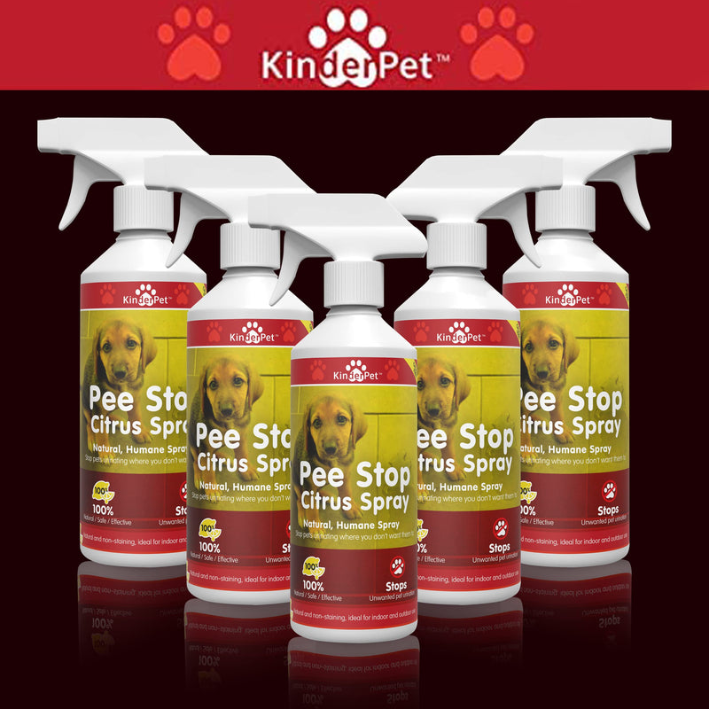 KinderPet Pee Stop Spray Urine Stop for Cat and Dog Repellent Stop Cats and Dogs Repeat Marking Indoors and Outdoors 100% Natural Enzyme Urine Destroyer 500 ML - PawsPlanet Australia