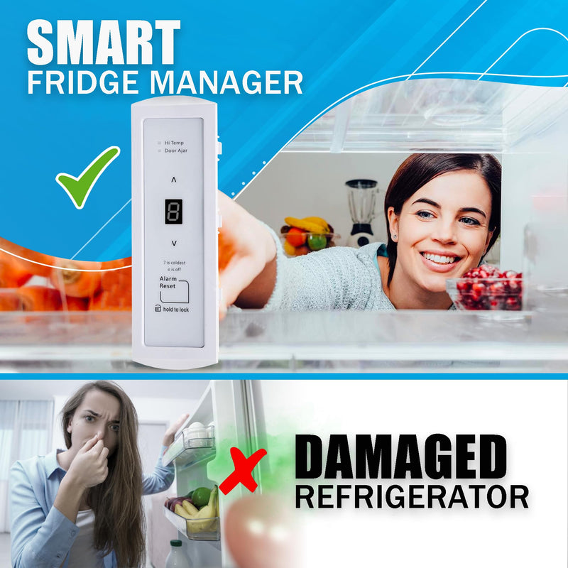 Upgraded 297370600 Refrigerator Control Display Board for Frigidaire & Crosley Freezer Electronic Control Board - Replaces 297241800, 297366100, PS3502428, 2020880