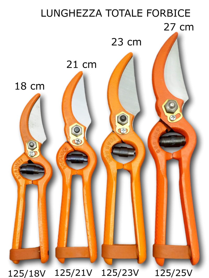 DUE BUOI Bypass Painted Forged Prunig Shears 125/21V