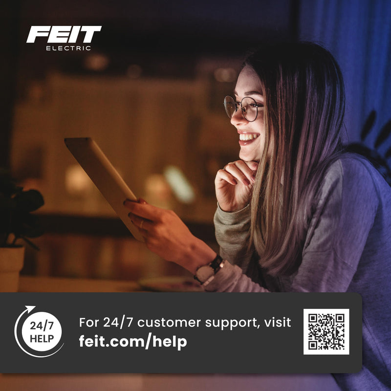 Feit Electric A15 LED Light Bulb, 60W Equivalent, Dimmable, E12 Base, 5000K Daylight, 750 Lumens, Straight Filament Clear Glass Light Bulbs, 15,000-Hour Lifetime, BPA1560C/950CAFIL2/6, 6 Pack