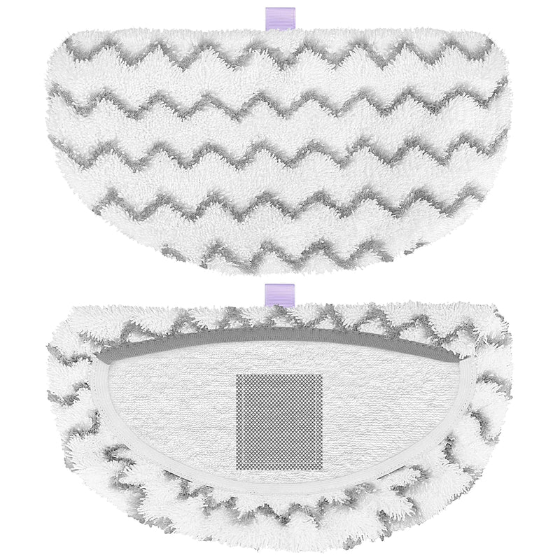 Tidy Monster Steam Mop Replacement Pads Compatible with Bissell Powerfresh Steam Mop 1940 1806 1544 1440 2075A 2685A Series, Part # 5938 & 203-2633, 1606668 & 1606669 (4-White) 4 Pack Scrub Plush