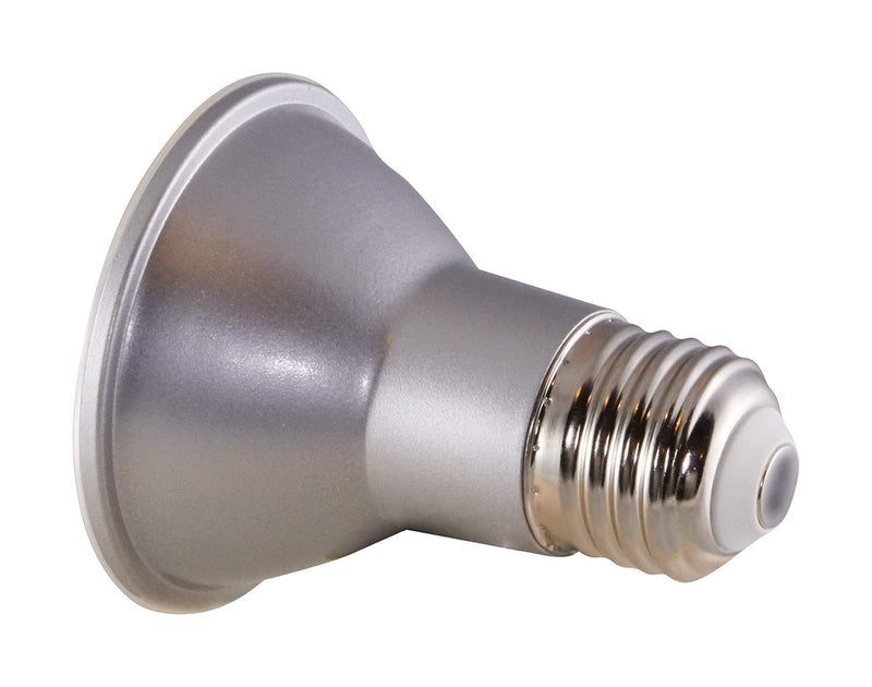 Satco 6.5 Watt 120 Volt PAR20 LED Reflector Light Bulbs; 4000K Cool White; 520 Lumen; 40 Deg. Beam Angle; E26 Medium Base Dimmable Wet Location (6 Light Bulbs)