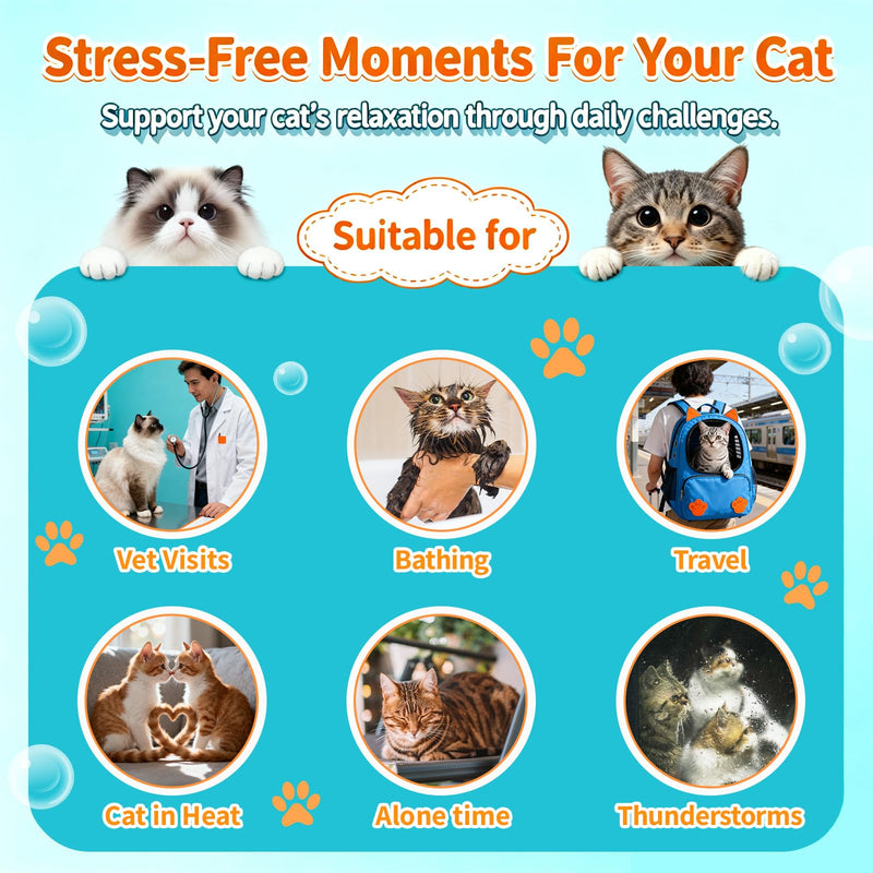 Carmelie Cat Hairball & Calming Chews Bundle, 500 + 500 Crunchy & Creamy Chews – Melatonin, Chamomile & Digestive Fiber Support – Hairball Control & Stress Relief – Chicken & Krill Flavor
