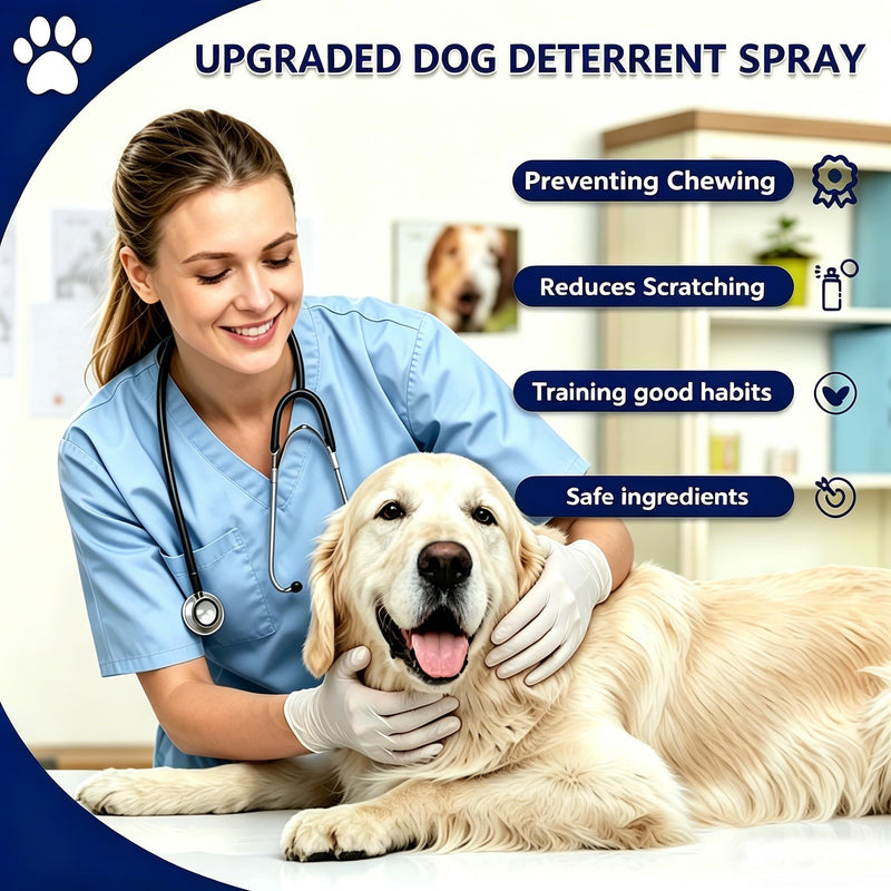 Bitter Apple Spray for Dogs & Cats, No Chew Spray for Dogs to Safeguard Furniture, Dog Deterrent Spray, Dog Repellent Spray