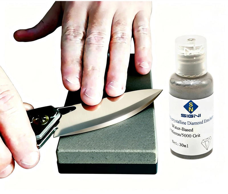 SIGNI Polycrystalline Diamond stropping Emulsion,Premium Knife polishing Compound/Suspension/Lapping Fluid/Paste slurry (4 Micron) 4 micron