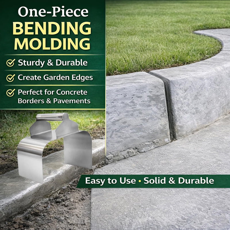 Landscape Curb Trowel Edger, Curb It Yourself, Curb and Gutter Shape Maker, Concrete Curb Trowel, Rectangular trimmer - 4" x 6" x 4" (Slope Curb It Yourself) Slope Curb It Yourself