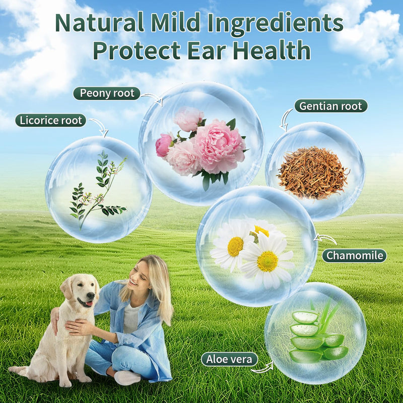 Dog Ear Finger Wipes, Pet Ear Cleaner Wipes Disposable Natural Ear Relief Cleaning Pads Finger Sleeves for Dog Cat Remove Earwax Odor Soothe Ear Itching and Infection, Cat Ear Wipes, 55 Pcs - PawsPlanet Australia