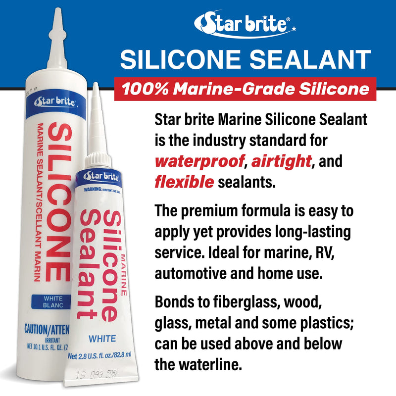 STAR BRITE Silicone Sealant Clear 2.8 OZ. (082102P)