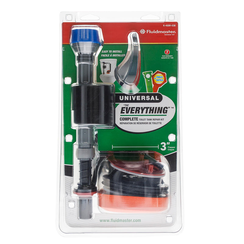 Fluidmaster PerforMAX 3-Inch Toilet Repair Kit, Complete Toilet Fix Plumbing Fixture