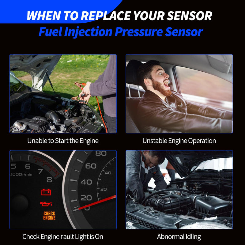 Powerstroke 6.0 ICP Sensor Fuel Injection Pressure Sensor 1845428C92 4C3Z-9F838 Compatible with 2004 2005 2006 2007 Ford Excursion E-350 E-450 F-250 F-350 F-450 F-550 Super Duty F650 F750
