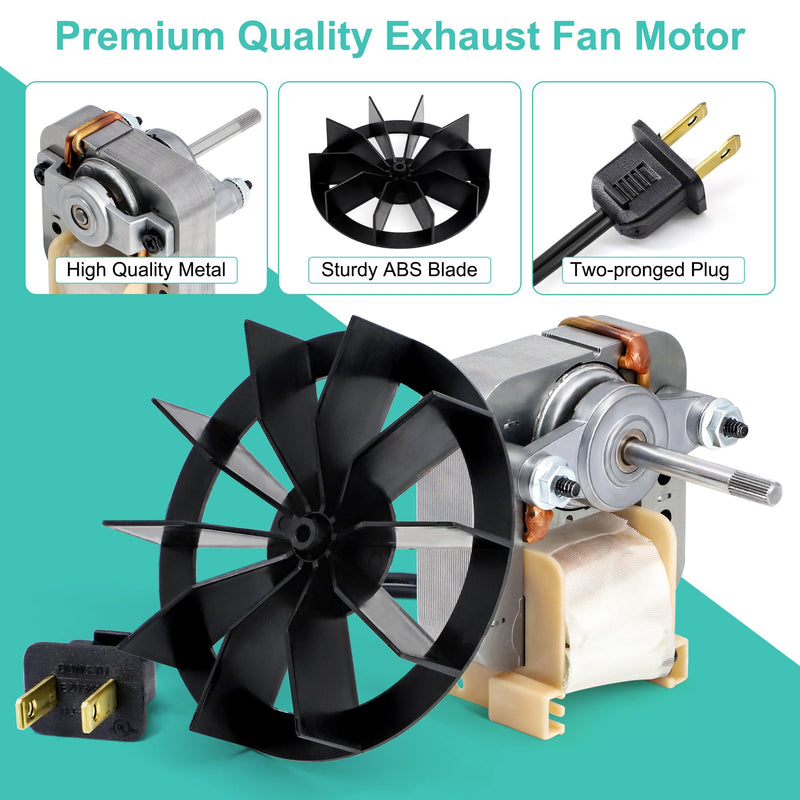 696N-R02 B Unit S97012026 Fan Motor Compatible with Broan 688-K 688-J 688-H 663G, Nutone 695-R02 B 695-R03 B 696N-R01 B Bathroom Exhaust Fan Motor Replacement Motor & Blower Wheel