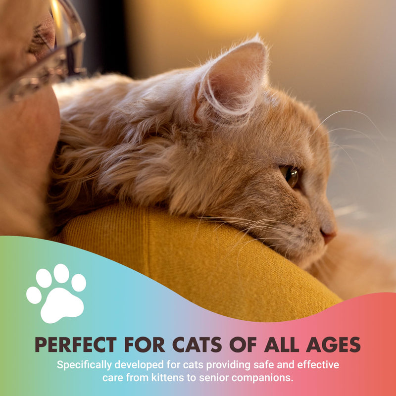LIQUID-VET Premium 10-in-1 Cat Wellness Multi-Supplement: Glucosamine, Cranberry Extract, Prebiotics, for Cats – Ultimate Feline Joint, Urinary, Skin, Immune, Digestive Formula Specifically for Cats Unflavored 8 Fluid ounce