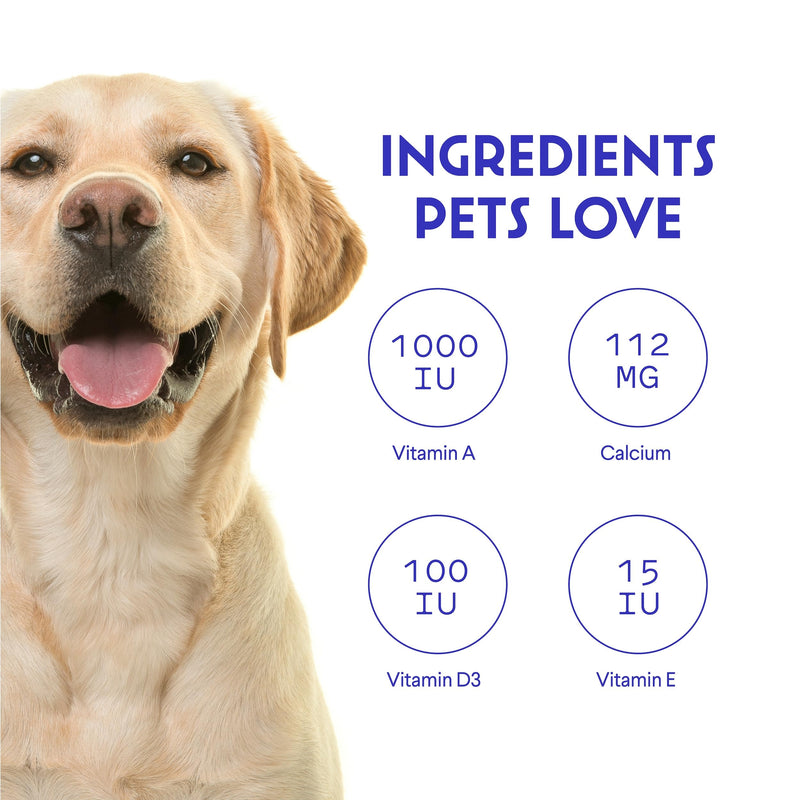 Premium Multivitamin for Dogs Daily Multi for Immune, Mood, Joint, Skin, Heart & Digestive Health - 21 in 1 Dog Multivitamins for Optimal Health Essential - 60 Multivitamin Dog Chews - PawsPlanet Australia
