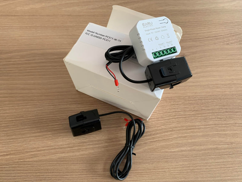 AC110V 220V 300A Tuya App Smart Two-Way Bilateral WiFi Energy Meter with 2PCS 300A 24MM CT Current Transformers Clamps Sensors KWh Power Eenrgy Electricity Consumption Monitor Meter Voltmeter Ammeter 300A(CT Diameter 24MM)