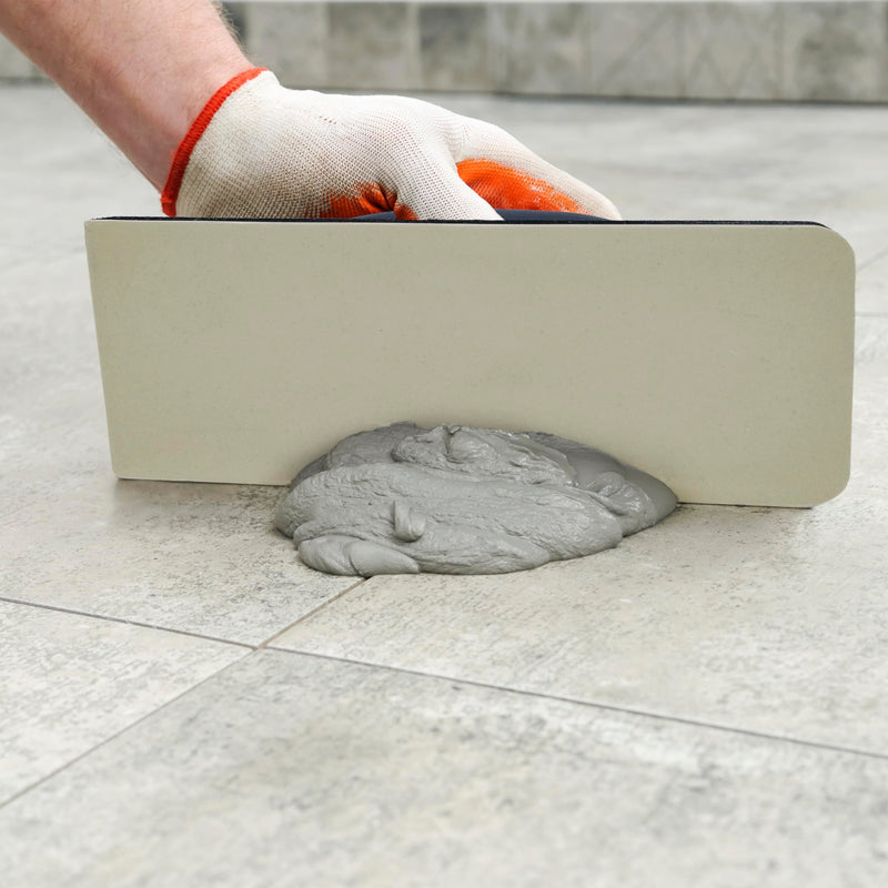 Mutt Tools Rubber Grout Float – 9.5” x 4 Inch Grout Float for Tile with Ergonomic Handle and Non-Stick Gum Rubber – Used for Masonry and Tile Installation