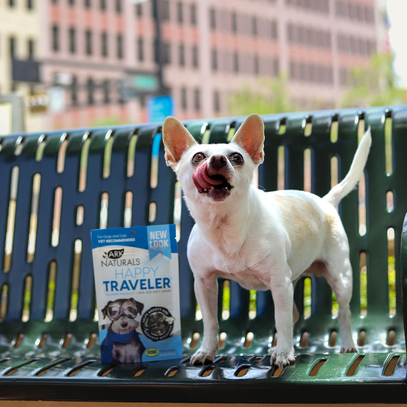 Ark Naturals Happy Traveler Calming Chews for Dogs, Bundle Pack 75 Soft Chews (Pack of 2)