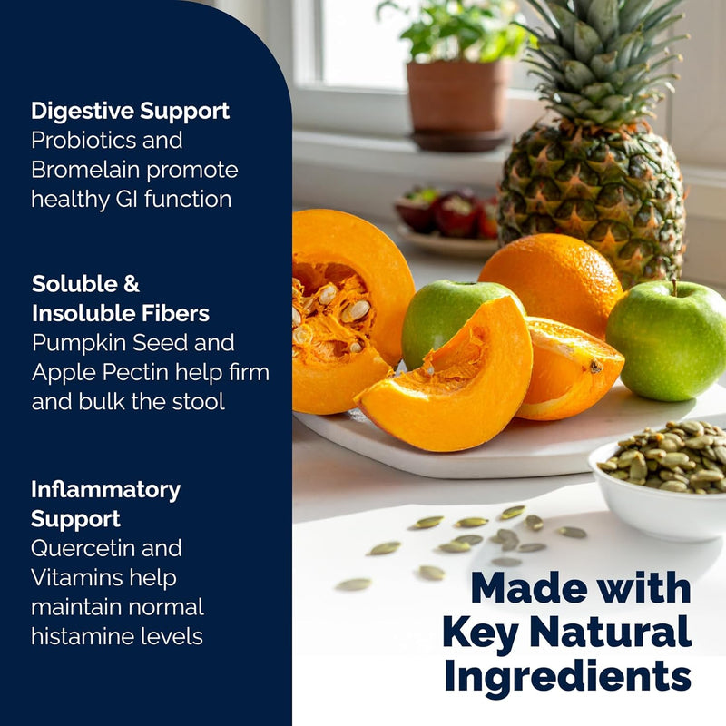 Glandex Feline Anal Gland Fiber Supplement Powder for Cats with Digestive Enzyme, Probiotics and Pumpkin, Vet Recommended for Healthy Bowels - Tuna Flavored 4.0 oz, Scoop Included - NewNest Australia