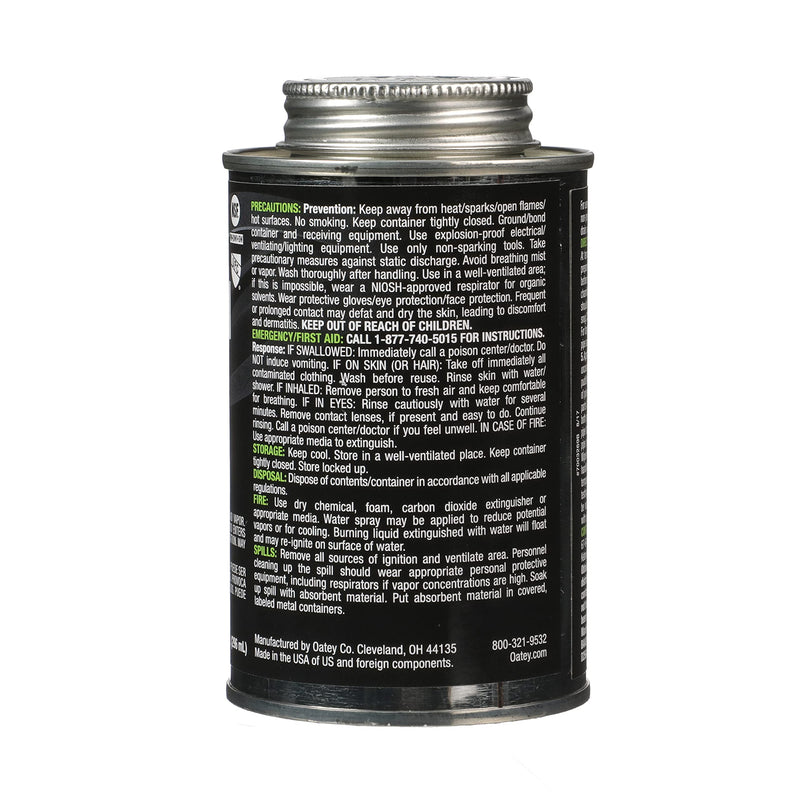 Oatey 32192 Fusion One-Step Self-Priming Medium-Bodied PVC Cement, 10 oz, Clear