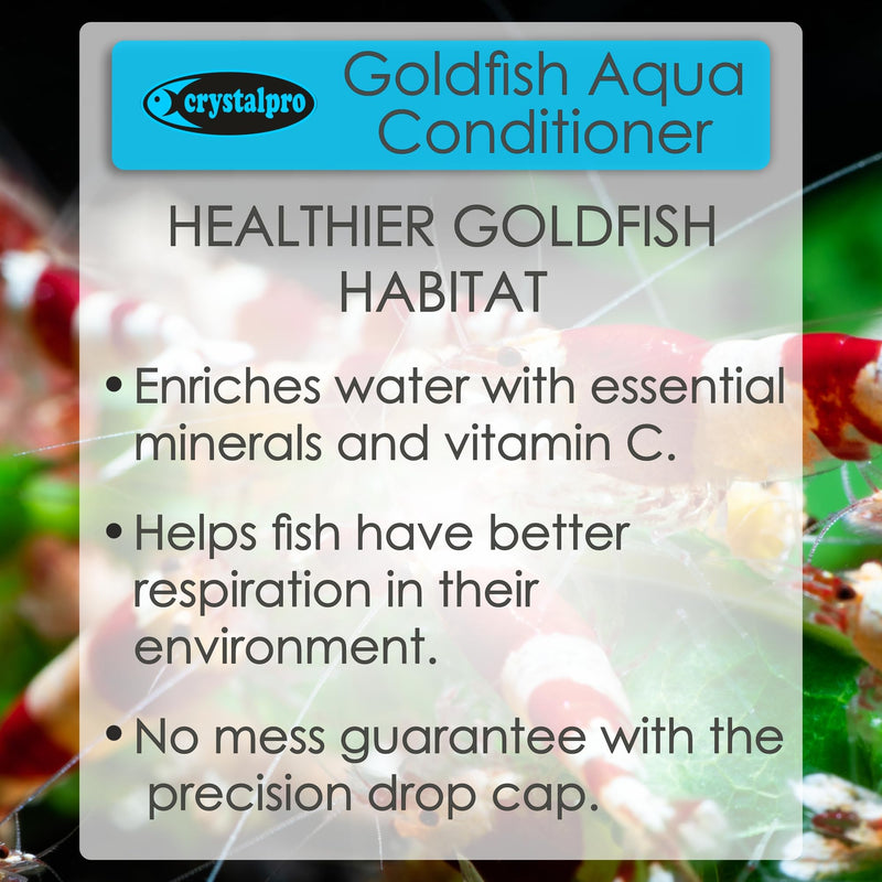 Goldfish Water Conditioner Treats 660 Gallons - Concentrated Goldfish Water Conditioner Neutralizes Chlorine and Ammonia (4.2 Oz-125 ml)
