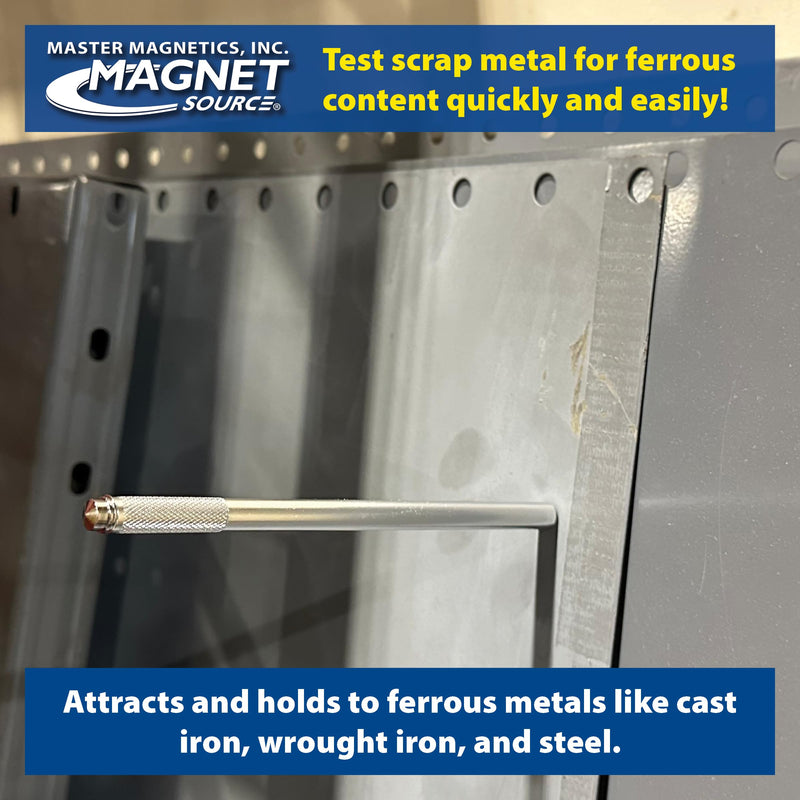 Master Magnetics Neodymium Magnetic Pick-Up Tool with Pocket Clip - 5.75" Length, 2 lb Hold, 07264 - NewNest Australia