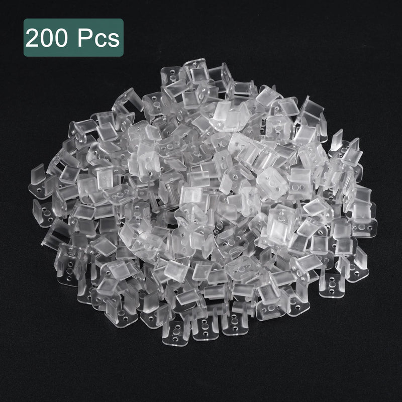 MECCANIXITY LED Neon Mounting Clips, Fixing Clamps Holder for 8mm Neon LED Strip Pack of 200