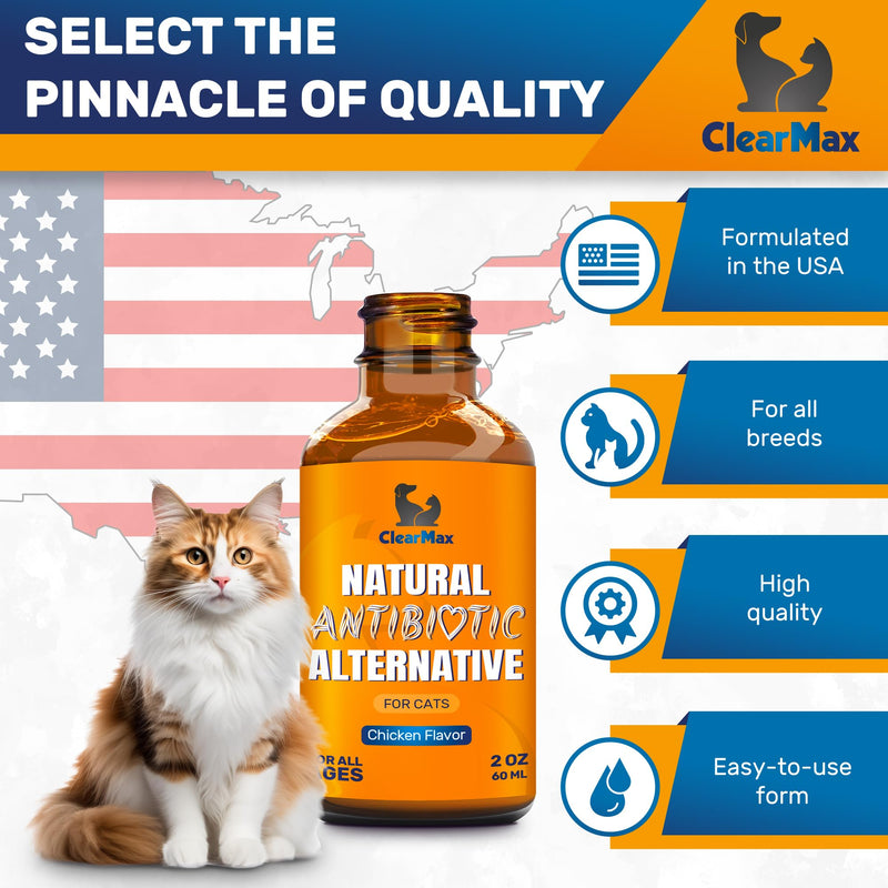 Antibiotics for Cats ◆ Cat Antibiotic ◆ Natural Antibiotics for Cats ◆ Cat Antibiotics ◆ Antibiotic for Cats ◆ Cat Multivitamin ◆ Pet Antibiotic ◆ 2 Oz 2 Fl Oz