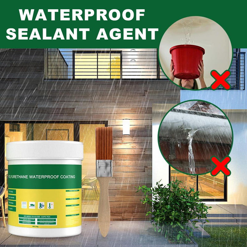 300g Transparent Waterproof Insulating Sealant, Strong Adhesive Seal Waterproof Coating, Invisible Waterproof Agent for Wall Mending Toilet Anti-Leak Coating.