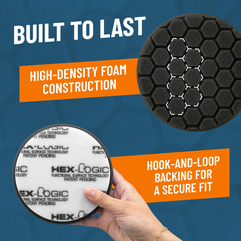 Chemical Guys 5.5" Buffing Pad Sampler Kit - 4 Piece Detailing Set with 3 Professional Foam Car Polishing Pads & 16 oz Polishing Cleaner, for Dual Action and Rotary Polishers Using 5" Backing Plates 5.5"
